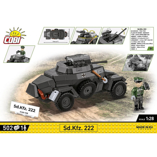 Klocki Sd.Kfz 222 502 klocki
