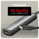 RVC-HI8KPD Adapter aktywny USB-C -> HDMI 8K/60Hz, Aluminum, PD100W, 16cm kabel