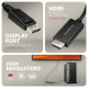 RVD-HI20C2 Adapter aktywny DisplayPort -> HDMI 1.4, 4K/60Hz, kabel 1,8m