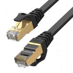 Patchcord CAT.7 SSTP (8P8C) RJ45; 3m; płaski; C1897BK-3M 