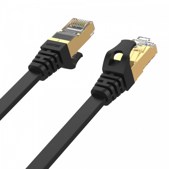 Patchcord CAT.7 SSTP 5M (8P8C) RJ45; płaski; C1897BK-5M 