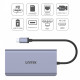 HUB USB-C 2x USB 3.1, HDMI 2.0, DP 1.4, RJ45, SD, PD 100W; D1056A 
