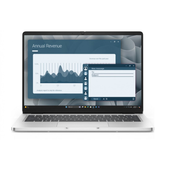 Laptop Dell Pro 14 PC14255/AMD Ryzen AI 7 350/16GB/512GB SSD CL25/14.0 FHD+/Radeon 860M/FgrPr/FHD/IR Cam/Mic/WLAN+ BT/Backlit Kb/3 Cell/W11Pro