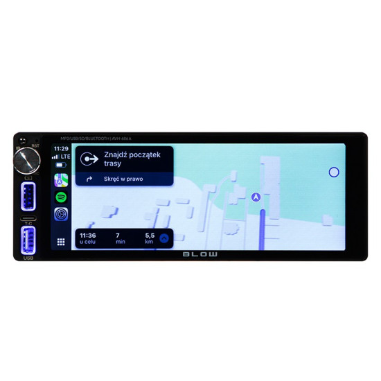Radio samochodowe AVH-686A 1DIN 7 cali RDS MP3/USB/micro SD/BLUETOOTH