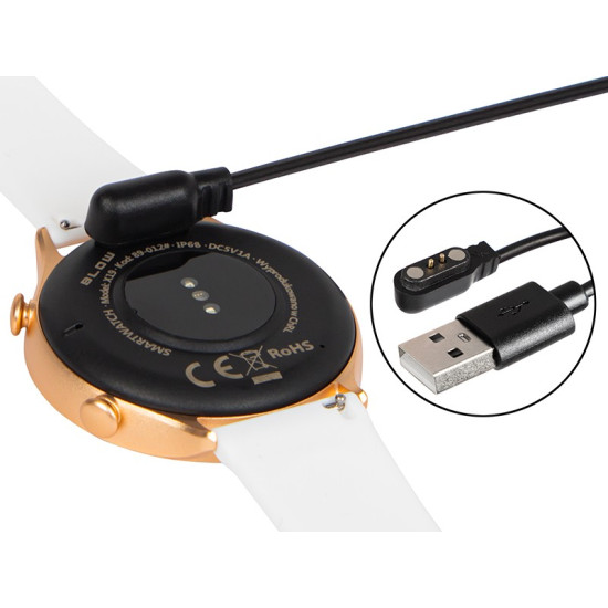 Smartwatch X19 Bluetooth różowy