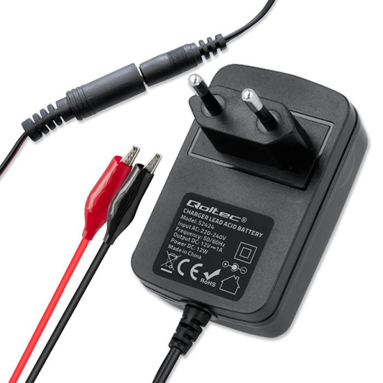 Automatyczna ładowarka do akumulatora AGM GEL STD 12V | 1.5A |  Prostownik z sygnalizatorem LED 