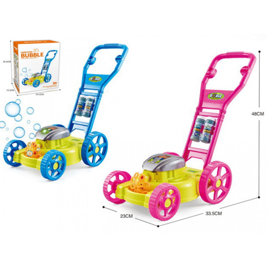 Kosiarka na bańki, światło, muzyka