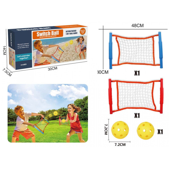 Gra plażowa siatka-łapacz