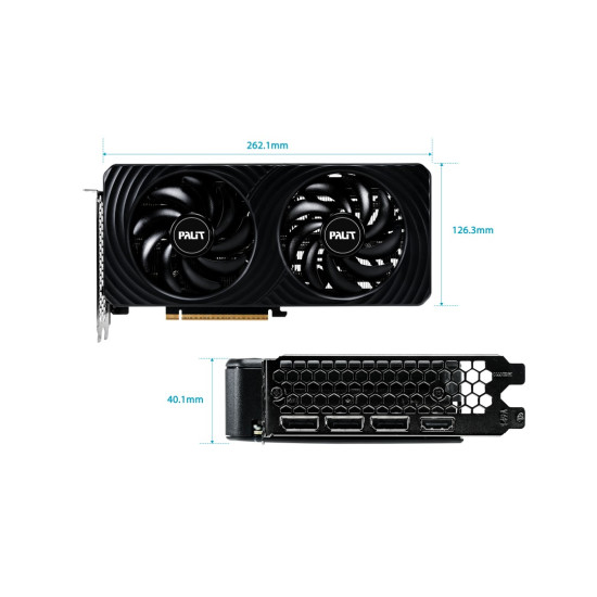 Karta graficzna RTX 5060 TI DUAL 8GB GDDR7 128bit 3DP/HDMI 