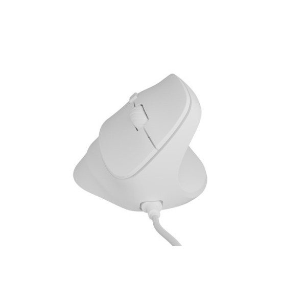 Mysz wertykalna NATEC CRAKE 2 PRO 128000DPI optyczna biała 