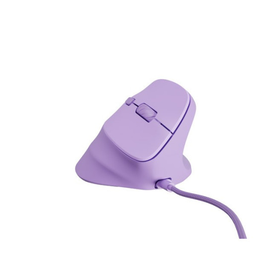 Mysz wertykalna NATEC CRAKE 2 PRO 128000DPI optyczna lawendowa 