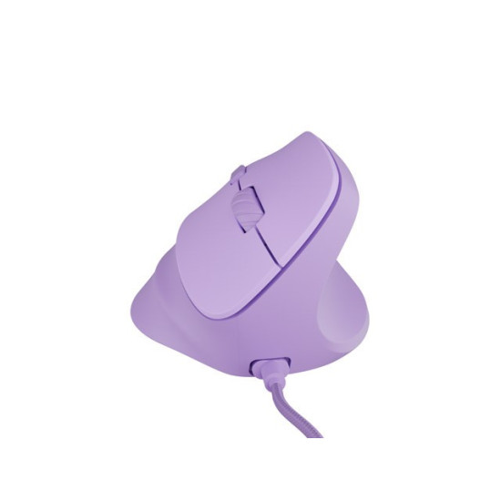Mysz wertykalna NATEC CRAKE 2 PRO 128000DPI optyczna lawendowa 