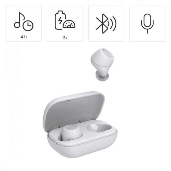 Słuchawki dokanałowe spirit chop II białe 