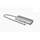 Stacja dokująca USB-C Metal Nano 3x Display Dock 2x HDMI 1x USB-C video Power Delivery 140W
