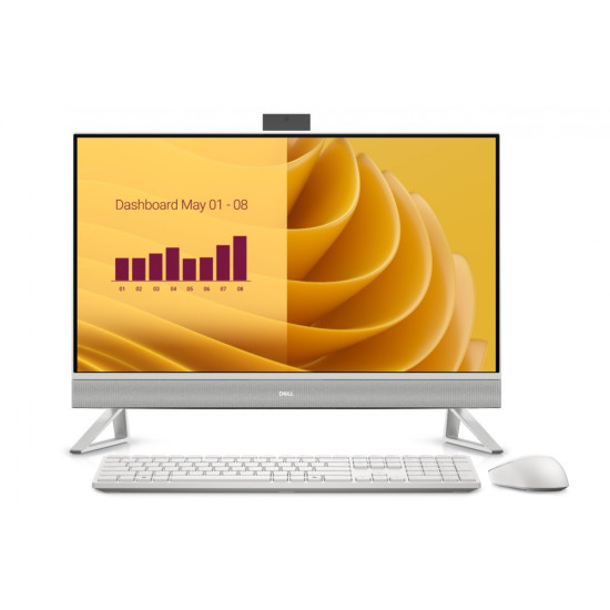 Komputer Dell 27 All-in-One EC27250 Win11Pro CORE 7-150U/16GB/512GB SSD/27.0 FHD/Intel Graphics/Cam/WLAN + BT/Backlit Kb/3Y ProSupport