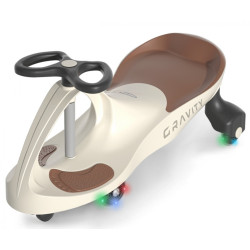 Jeździk Grawitacyjny Gravity beżowo-brązowy