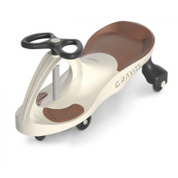 Jeździk Grawitacyjny Gravity beżowo-brązowy