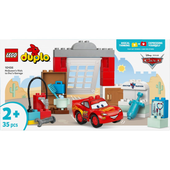 Klocki DUPLO Disney 10456 Wizyta McQueena w warsztacie Wójta 