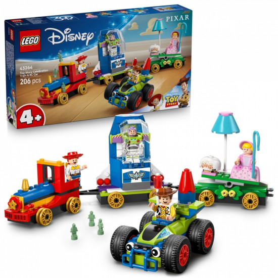 Klocki Disney 43264 Toy Story - Okolicznościowy pociąg i Pan Sterowany 