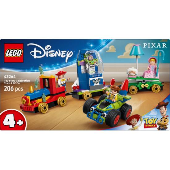 Klocki Disney 43264 Toy Story - Okolicznościowy pociąg i Pan Sterowany 
