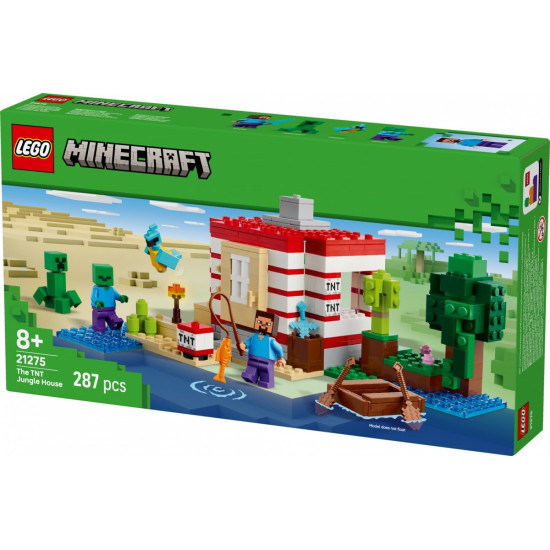 Klocki Minecraft 21275 Dom TNT w dżungli 