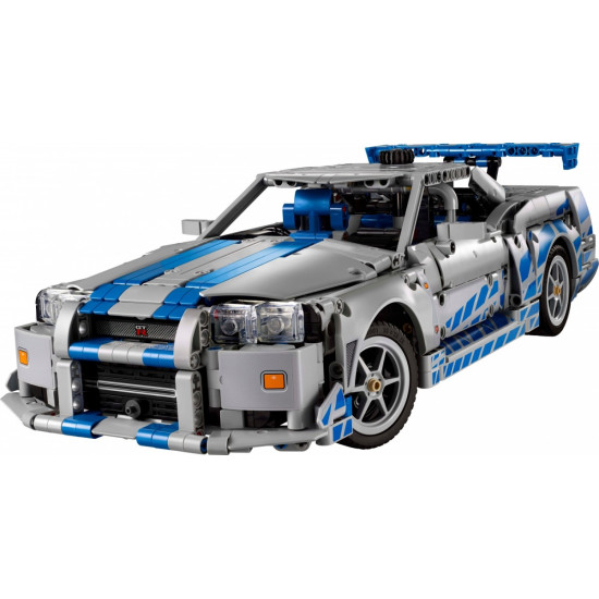 Klocki Technic 42210 Samochód Nissan Skyline GT-R (R34) z filmu Za szybcy, za wściekli 
