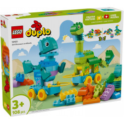 Klocki DUPLO 10451 3 w 1 Dinozaury na kółkach 