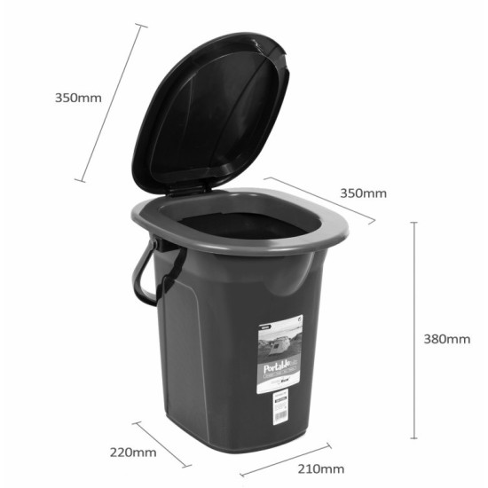 Toaleta turystyczna GB320BR granatowo-różowa