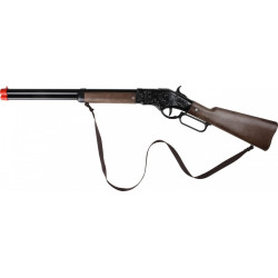 Strzelba metalowa kowbojska 8 naboi Gonher