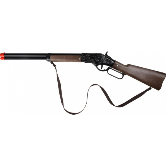 Strzelba metalowa kowbojska 8 naboi Gonher