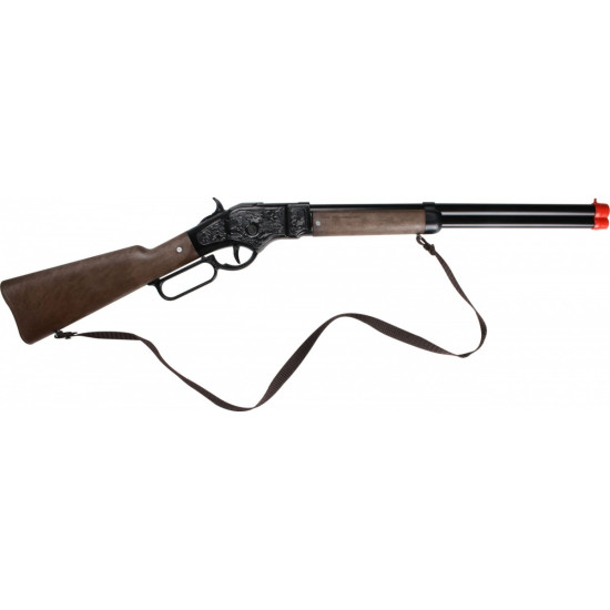 Strzelba metalowa kowbojska 8 naboi Gonher