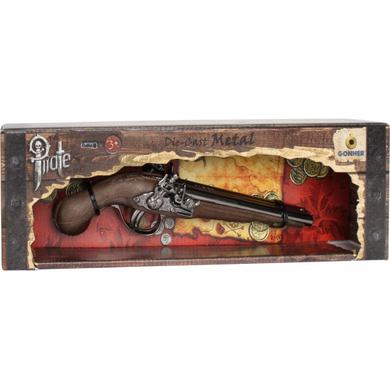 Metalowy pistolet pirata