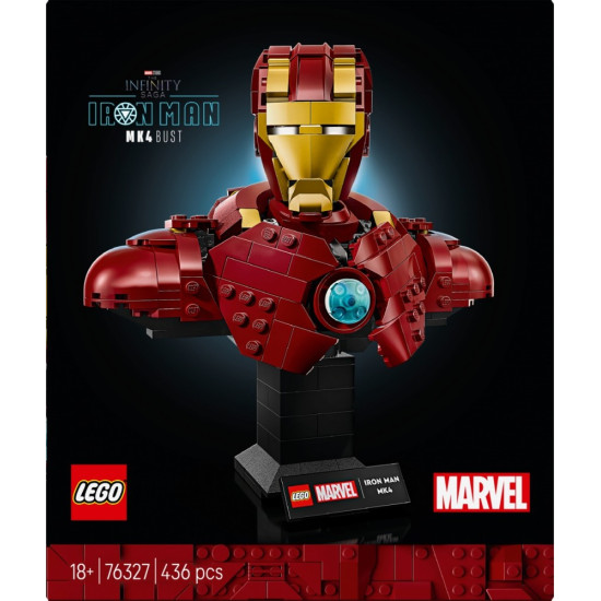 Klocki Super Heroes 76327 Popiersie Iron Mana MK4 