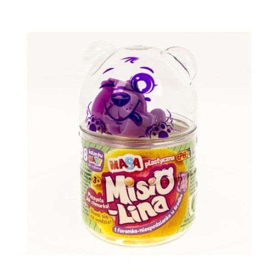 Masa plastyczna Misiolina 60g 1 foremka żółta