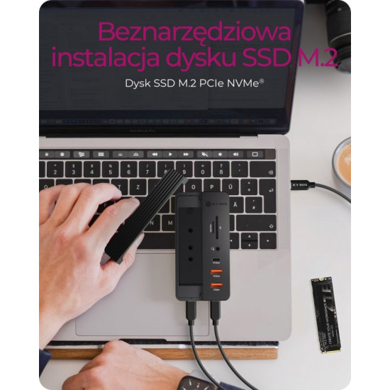 Slot na NVMe SSD  IB-DK4072-CU31 10w1