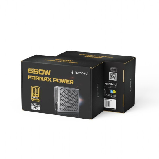 Zasilacz komputerowy Fornax Power 650W 80+Bronze aktywny PFC 120mm wentylator