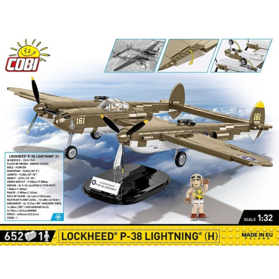 Klocki Lockheed P-38H Lightning 