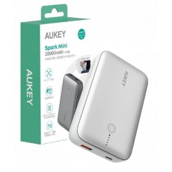 PB-Y57 White Mini PowerBank | 20000mAh | 22.5W | 2xUSB | PD 3.0 QC 3.0 LED