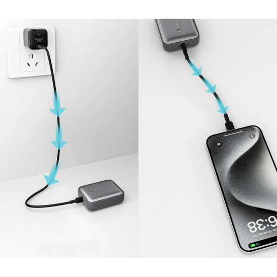 PB-Y55 MINI PowerBank | 10000mAh | 22.5W | 2xUSB | PD QC