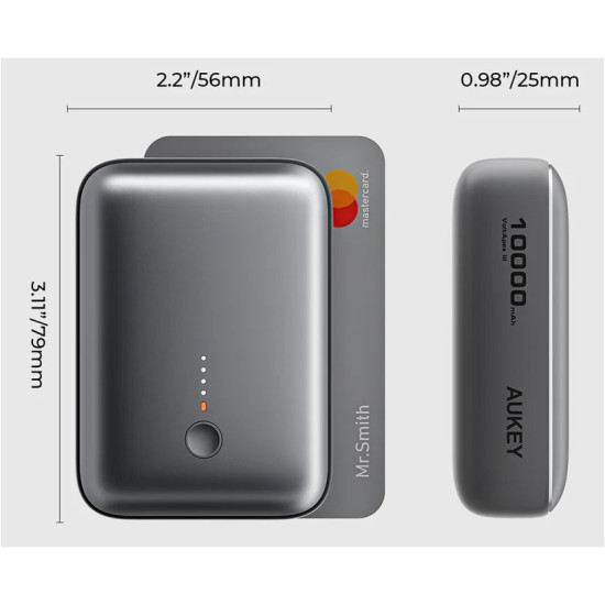 PB-Y55 MINI PowerBank | 10000mAh | 22.5W | 2xUSB | PD QC