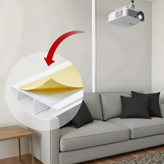 Listwa maskująca MC-814 W aluminiowa, Biała