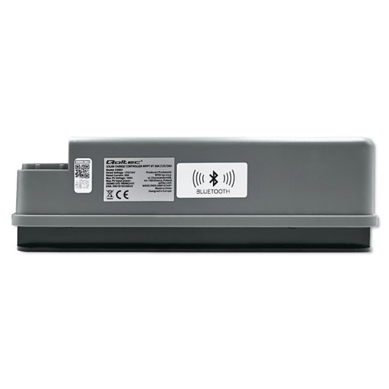 Solarny regulator ładowania MPPT z czujnikiem temperatury 30A |  12V/24V | LCD | 2xUSB | Bluetooth | APP | GEL | LiFePO4 