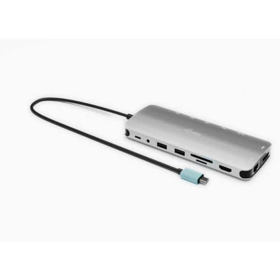 Stacja dokująca USB-C Metal Nano 3x Display Dock 2x HDMI 1x USB-C video Power Delivery 140W + i-tec Universal Charger 140 W 