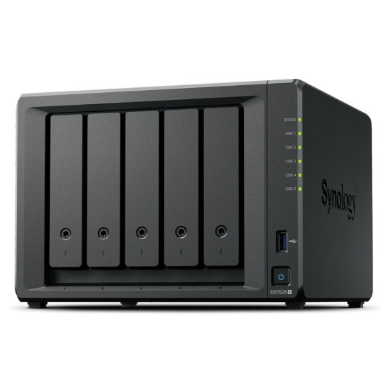 Serwer DS1525+ V1500B 2,2Ghz 1x8GB DDR4 2x2,5GbE 3Y 