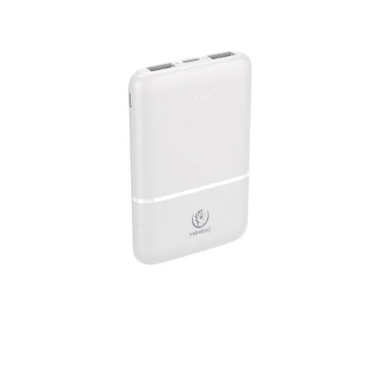 Powerbank P5 (5 000mAh 10W), moc wyjściowa 10W zapewnia szybkie i stabilne ładowanie kompatybilnych urządzeń, jednoczesne ładowanie 3 urządzeń