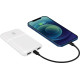 Powerbank P5 (5 000mAh 10W), moc wyjściowa 10W zapewnia szybkie i stabilne ładowanie kompatybilnych urządzeń, jednoczesne ładowanie 3 urządzeń