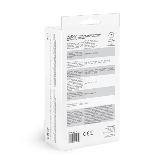 Powerbank 30000 mAh, BA-11 