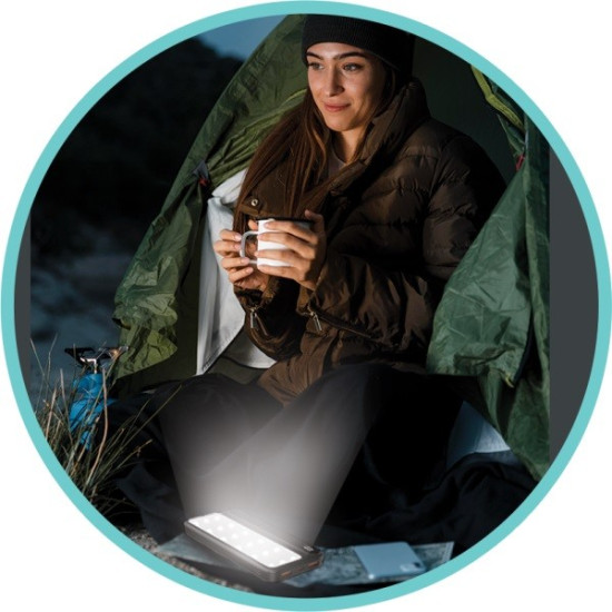 Powerbank P10 LCDPD 10 000mAh LAMP z funkcją mocnego źródła światła, moc wyjściowa 22,5W Port Delivery (PD20W)