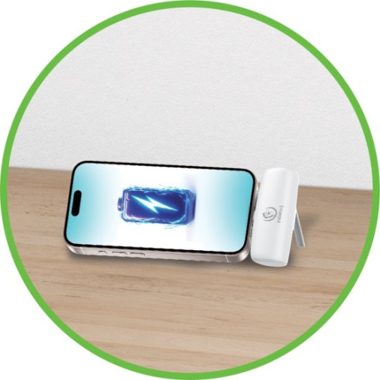 Powerbank P5 PLUG-IN (5 000mAh 10W) bezpośrednie podpięcie do telefonu za pomocą złącza USB-C