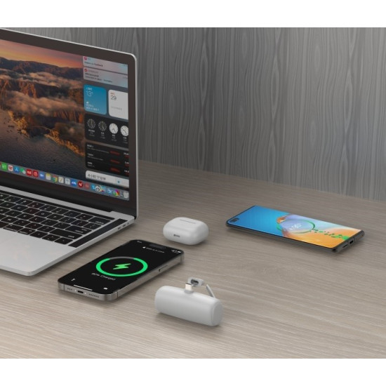 Powerbank P5 PLUG-IN (5 000mAh 10W) bezpośrednie podpięcie do telefonu za pomocą złącza USB-C
